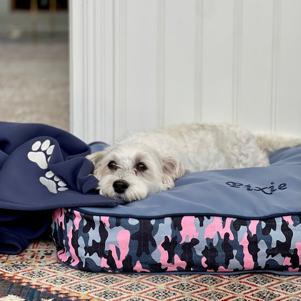 Dog Bed - Camo Falsterbo Sky