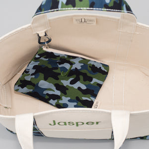 Limited Tote Bag - Camo Falsterbo Ocean - Inside