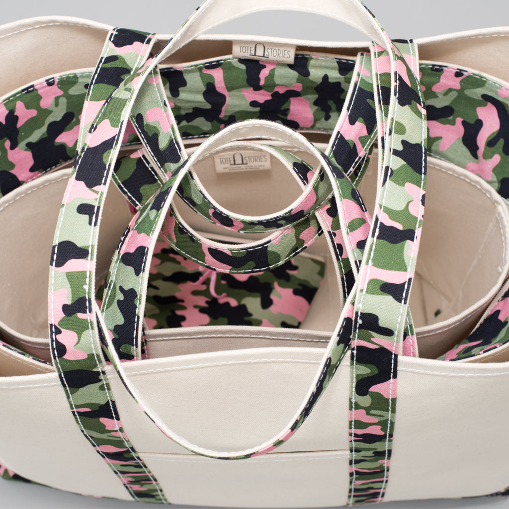 Limited Tote Bag - Camo Stockholm Blossom - Stack
