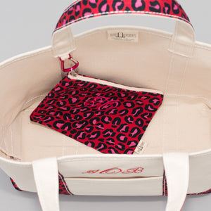 Limited Tote Bag - Leopard London Red - Inside