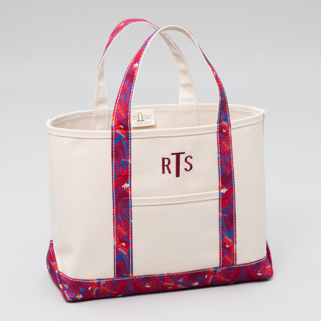 Limited Tote Bag - Palm London Red - Front