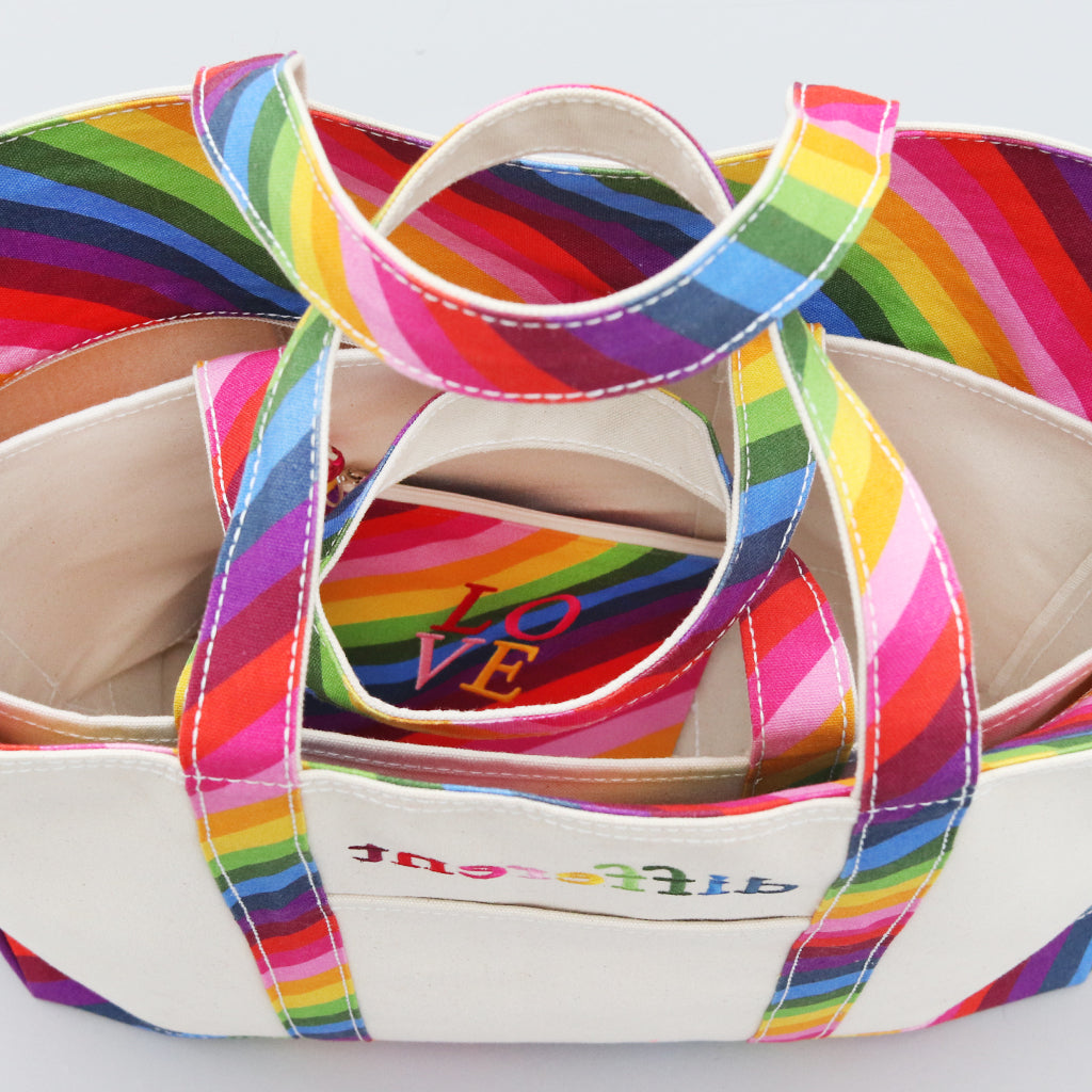 Limited Tote Bag - Rainbow - Stack