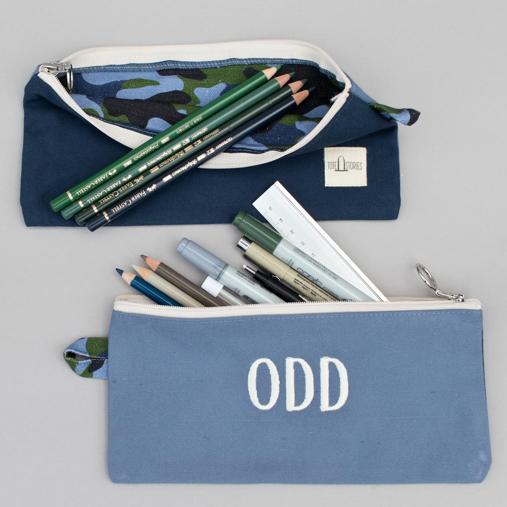 Pencil Pouch - Camo Falsterbo Ocean