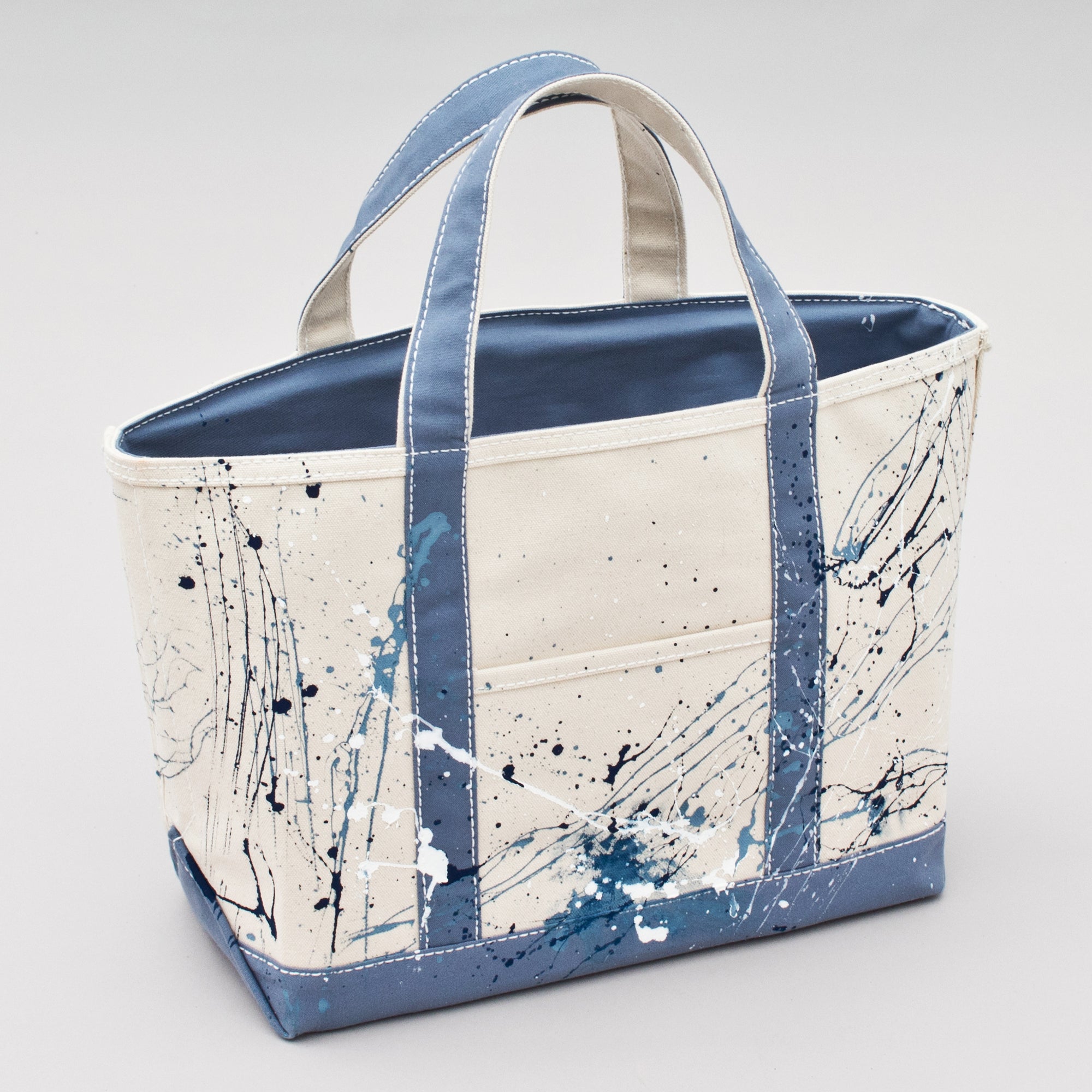 Paint Splatter Tote - Falsterbo Sky - Front