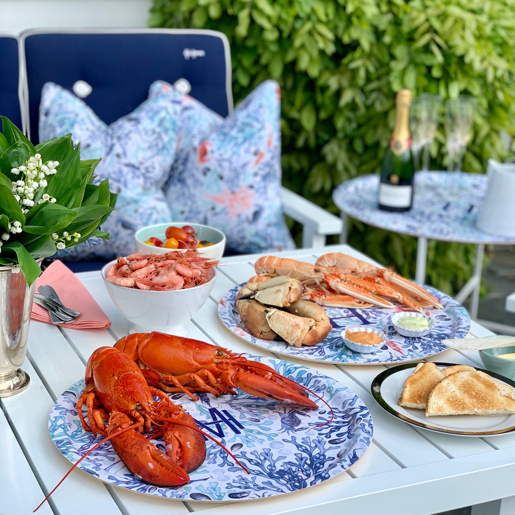 Tray Falsterbo Beach Blue