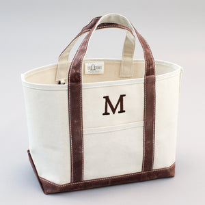 Waxed Tote Bag - Bahia Brown - Front