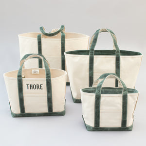 Waxed Tote Bag - Deerfield Green 